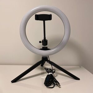 10 Inch LED USB Powered Ring Light with Phone Holder